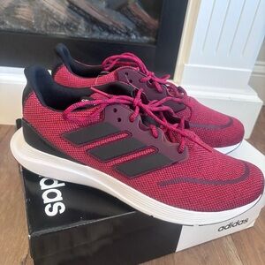 Adidas EnergyFalcon Active Maroon and Black Athletic Sneakers Size 11